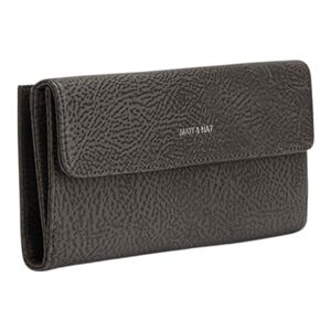 Matt & Nat Connolly Dwell Wallet Vegan Pebbled Leather Carbon Colour
